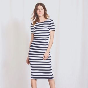 Boden Navy Striped Elsa Dress